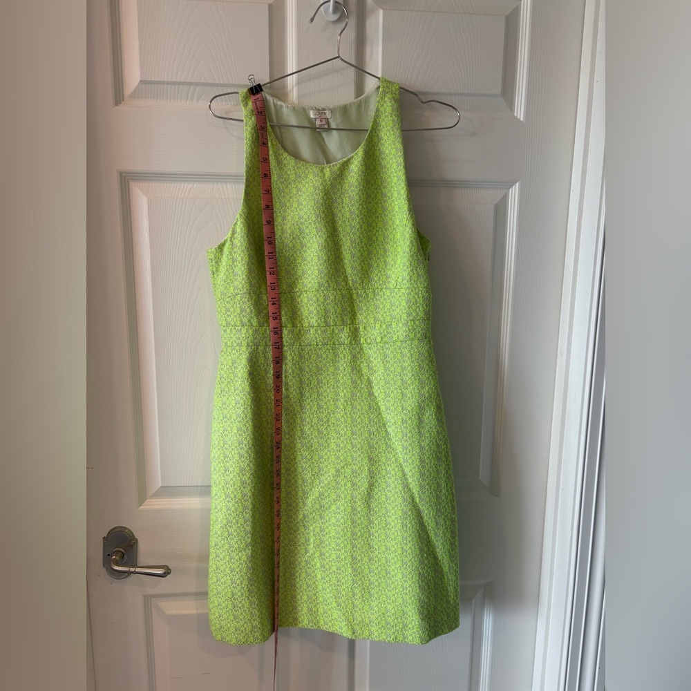 J. Crew Neon Green Sheath Halter Dress. Size 10
